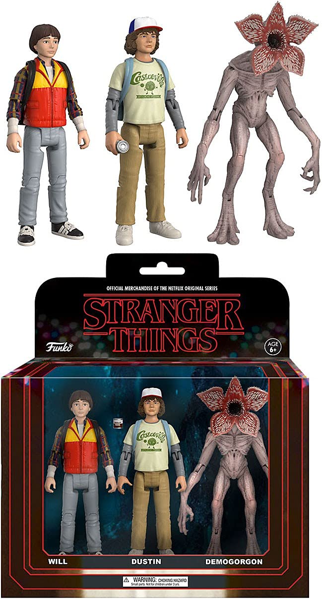 Funko 20834 Action Figure: Stranger Things 3PK-Pack 1 Collectible, Multi, Standard