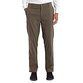 Gerry Mens Fleece Lined Stretch Hiking Travel Pants with Side Zipper Pocket and UPF 50+