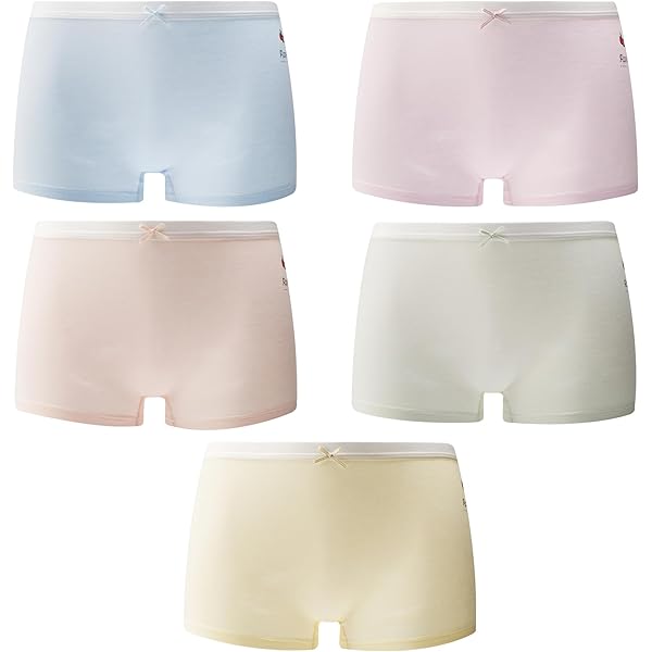 Soft 100% Cotton Girls' & Boys' Boxer Briefs - Breathable Kids Underwear Multipack