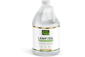 SMART FUEL ETHANOL Smart Fuel Paraffin Lamp Oil - Clear and Smooth Burn, Smokeless, Odorless Torch Fuel - Ideal for Elegant Indoor Ambiance and Vibrant Outdoor Gatherings - 128 oz