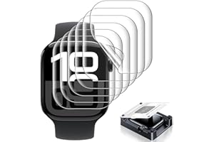 Mizi 5 Pack for Apple Watch Series 11/10 Screen Protector 46mm, Self-Healing Flexible TPU Film [Not Glass], Anti-Scratch, Bub