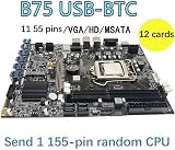 Lodokdre B75 ETH Mining Motherboard 12 PCIE to USB LGA1155 w/ G530 CPU 4GB RAM view 8