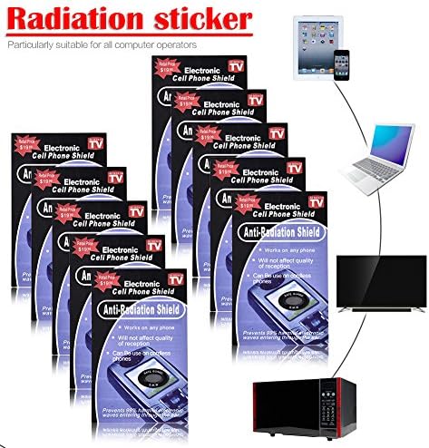 10PCS Anti Radiation Protector Shield Sticker EMF Shield for PC Computer Smartphone Home Radio RadiSafe Protect You and Your Family