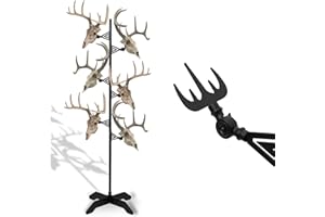 REDANTS European Trophy Mount, Adjustable Deer Skull Trophy Tree Easy Install, Hang up 6 Taxidermy Skulls Antlers of Elk, Stag, Reindeer, Deer, Gift for Deer Hunter and Outdoor Enthusiasts, Home Decoration