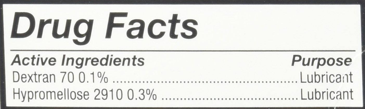 GenTeal Tears Lubricant Eye Drops, Moderate Liquid Drops, 36 Sterile, Single-Use Vials, 0.9-mL Each
