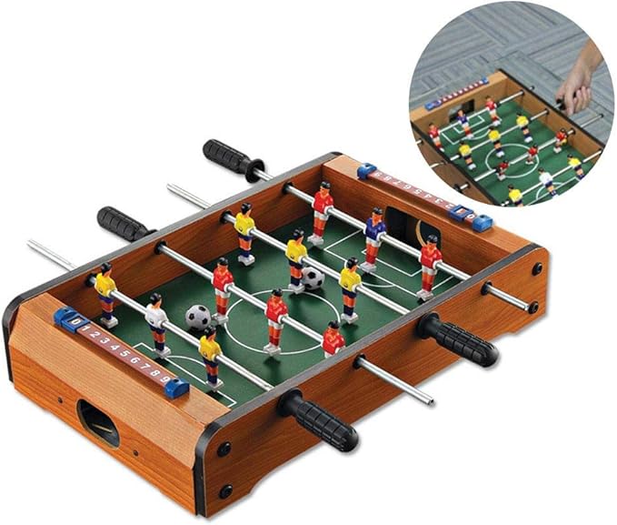 Ablerfly Foosball Spiele Mini Puzzle Holz Indoor Tisch Desktop Fußball Spiele Zubehör Amazon.de