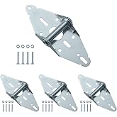 Garage Door Hinge #1, 14 Gauge Steel Replacement, Galvanized, 4 Pack | Reinforced Steel Supports Residential and Light Commercial Door Panels, Pre-Drilled Holes Help Align Existing Hardware