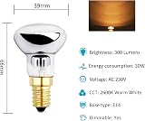 Akynite R39 E14 30W Dimmable Lava Lamp Bulb 230V 3 Pack Warm White 2600K view 3