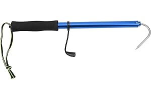 Telescopic Fishing Gaff, Fishing Hook Pole, Aluminum Alloy Pole Gaff Stainless Steel Fishing Hook for Fishing Lover Fishing(B