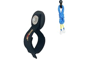 JUFORMIN Heavy Duty Magnetic Hook, Magnetic Tool Holder, Magnetic Garage Hooks, Extension Cord Strap for Cable, Rope, Wire, and Cordless Tool Storage in Garage,Workshop,RV,Pick-up (Dia.2.59" Magnet * 1Pcs)