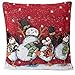 Zilo Novelties Christmas Throw Pillow Covers Snowman(Set of 2), Xmas Pillow Covers, Christmas Throw Pillow Cases, Christmas Throw Pillows Decorations for Couch, Chair, Sofa - 18 x 18 Inches