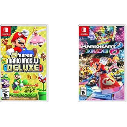 New Super Mario Bros. U Deluxe - Nintendo Switch Bundle with Mario Kart 8 Deluxe - Nintendo Switch