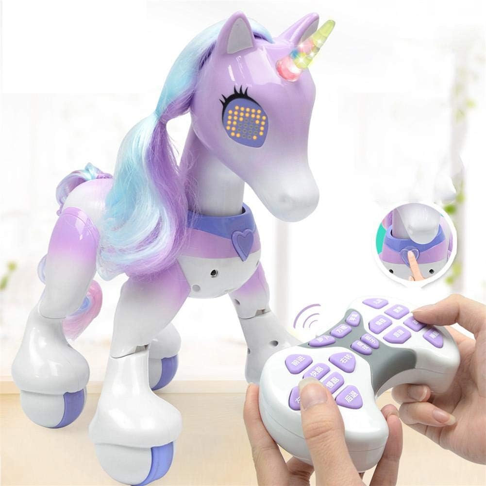 GSNML Enchanted Unicorn Toy, Electronic Pet Toy, Remote Control Unicorn, Touch Sensor Voice Activated Interactive Educational Robot
