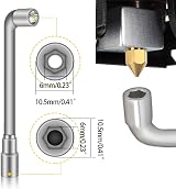 Hakkin 20x 0.4mm MK8 3D Printer Nozzles M6, 10 Needles, 2 Tweezers, 1 Spanner view 5