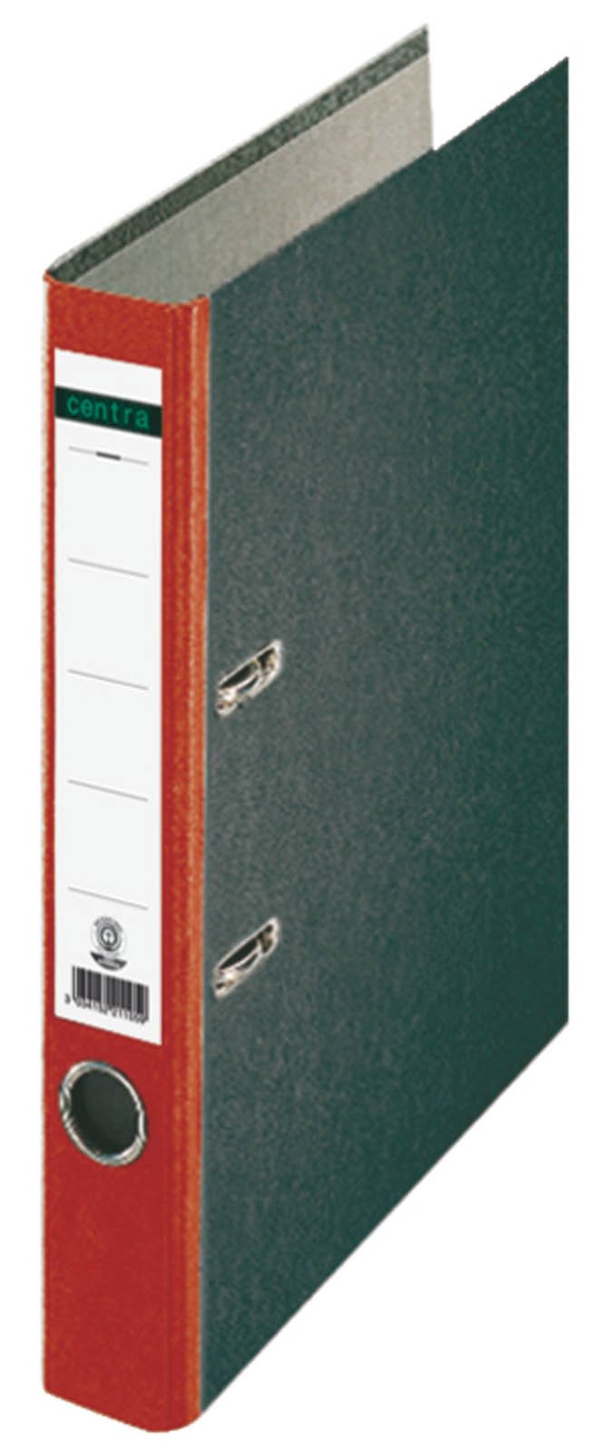 Centra 221123 Standard Folder with Coloured Spine with Slots A4 Narrow Red