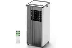 FIOGOHUMI 12000BTU Portable Air Conditioners - Portable AC Unit with Built-in Dehumidifier Fan Mode for Room up to 350 sq.ft. - Room Air Conditioner with 24H Timer & Remote Control Window Mount Kit…