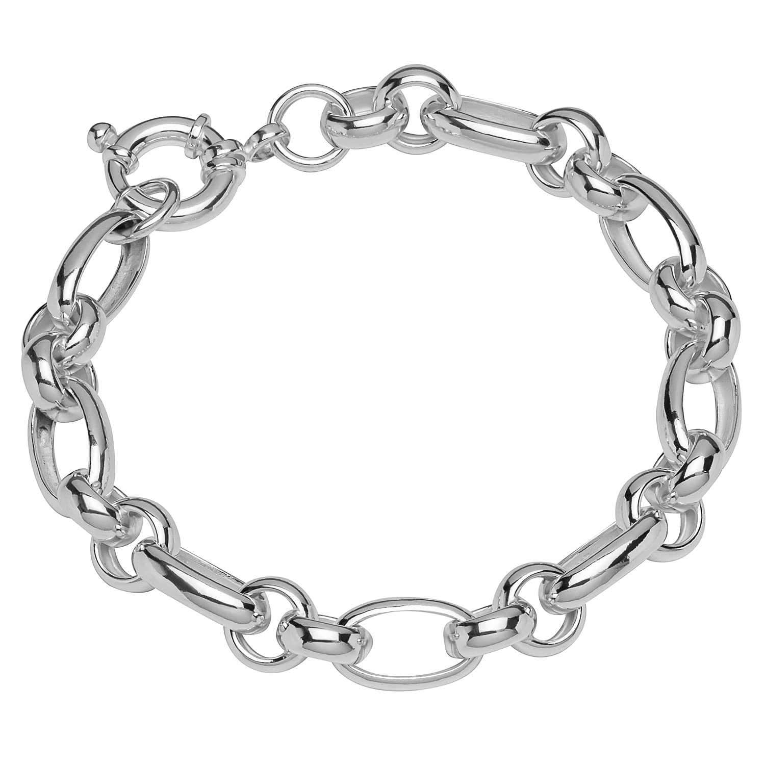NKlaus bracelet 925 Sterling Silver 22cm heirloom hollow round ladies bracelet exquisite 12094