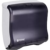 San Jamar T1755TBK Ultrafold Fusion Folded Towel Dispenser, Fits 400 Multifold/240 C-Fold Towels, Classic, Black Pearl