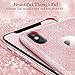 BASSTOP iPhone X Case, Luxury Bling Crystal Glitter Sparkle Phone Case Detachable 3 Layers Shockproof Hard PC Back Soft TPU Inner Shining Case for Apple iPhone X,iPhone 10 (Pink)