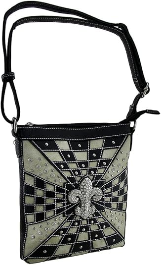 checkered cross body bag
