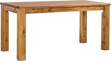Brasilmobel Esstisch Rio Classico 160x90 Cm Brasil Massivholz Pinie Holz Esszimmertisch Echtholz Grosse Und Farbe Wahlbar Ausziehbar Vorgerichtet Fur Ansteckplatten Amazon De Kuche Haushalt