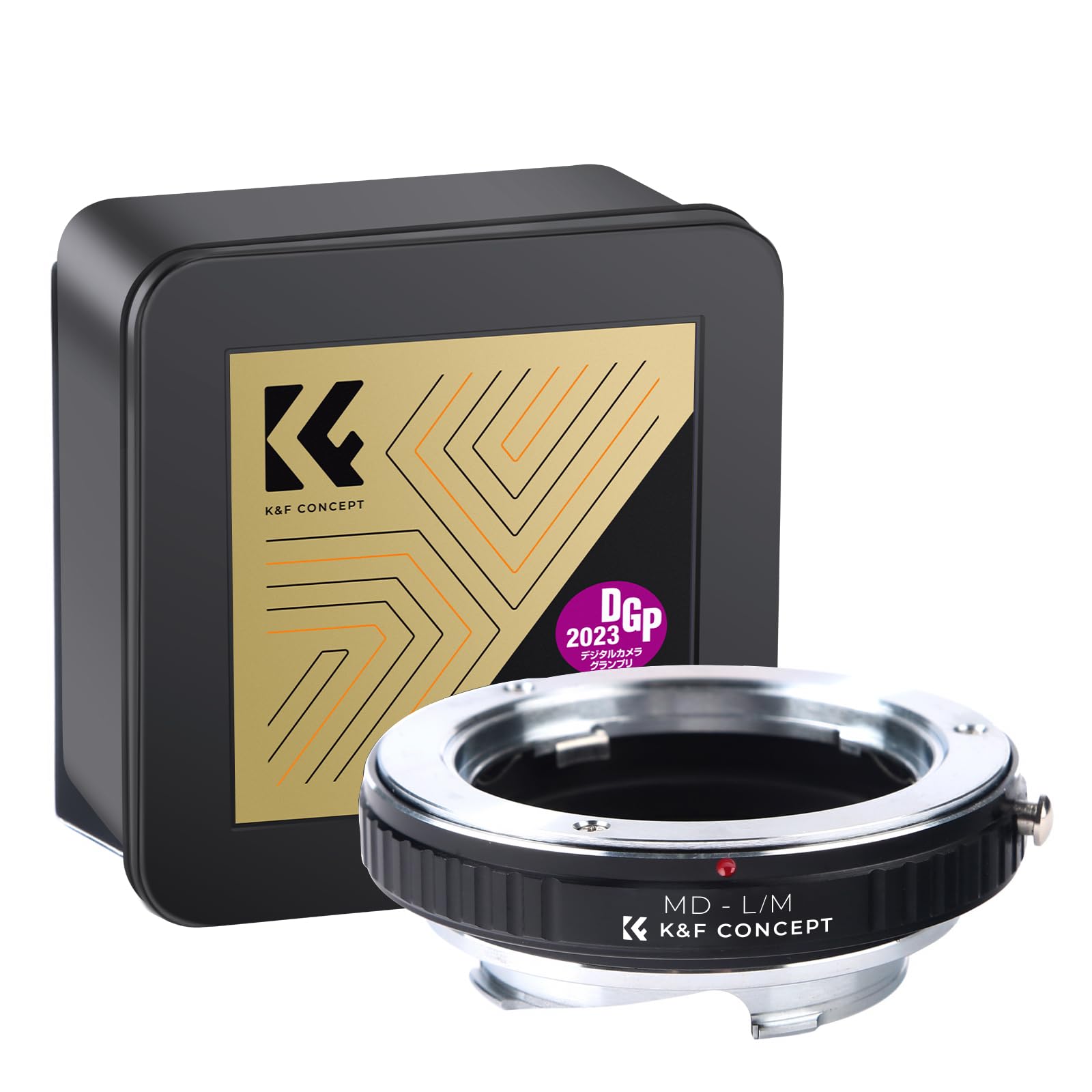 K&F CONCEPT Lens Mount Adapter for Minolta MD Mount Lens to Leica M L/M Lens Camera Body