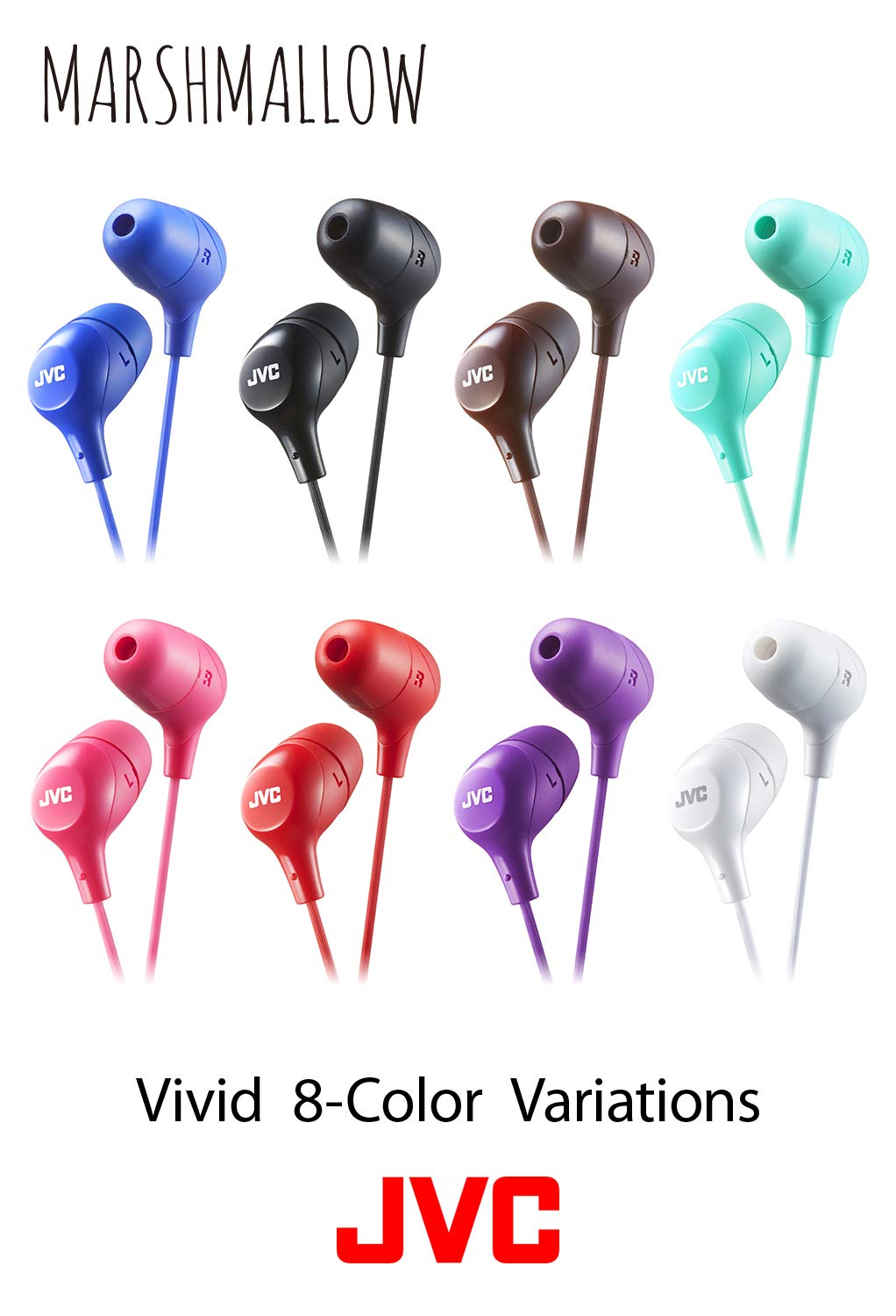 Jvc Marshmallow Memory Foam Earbud Violet Hafx38v 40in X