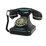 Retro Telephone, TelPal Black Corded Telephones of