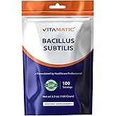 Vitamatic Bacillus Subtilis Pure Powder Probiotic Powder - Gut Health - 100 Gram - 100 Servings