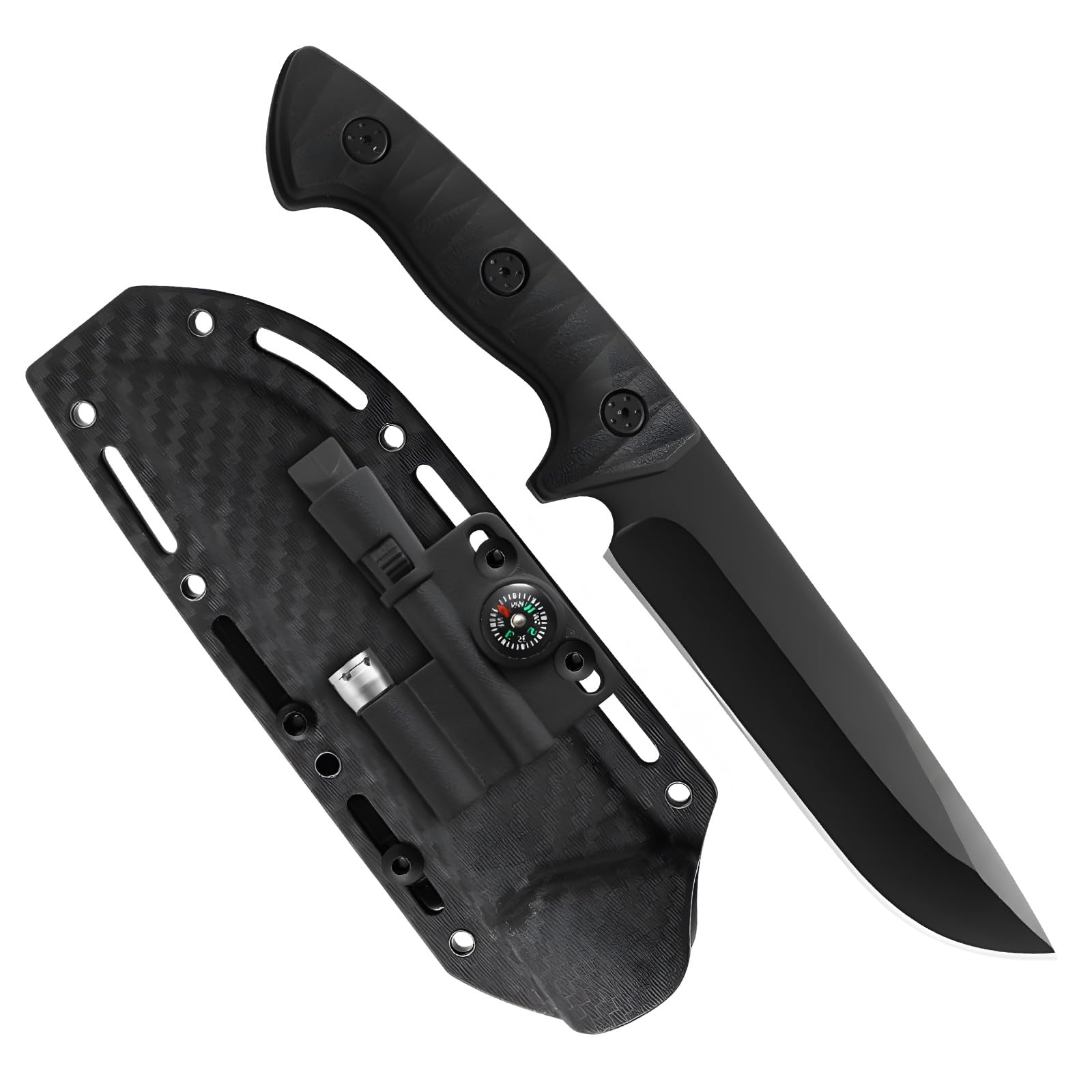 Multi-Tool - Multifunctional Tool Camping Accessories, Survival Equipment with Holster, Total Length 19.5 cm, for Hiking, Bushcraft, Camping Gifts, Gift for Men