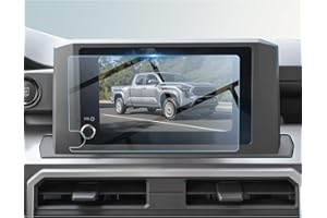 BIBIBO for 2024 2025 Toyota Tacoma Accessories Screen Protector for 2024 2025 Toyota Tacoma SR /SR5/TRD PreRunner 8 inch Display Toyota Tacoma 2024 Tempered Glass Protective Film Anti-Scratch Anti Glare HD Clear Toyota Tacoma 2024