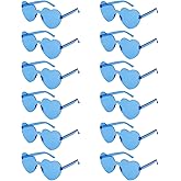 Uintoon Heart Sunglasses 12/18/24 Pcs Heart Shaped Glasses for Women Cute Funny Party Glasses Party Favors Accessories