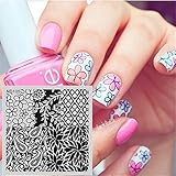 NICOLE DIARY Nail Art Stamp Template Beautiful Flower Image Stamping Plate NDP-105