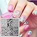 NICOLE DIARY Nail Art Stamp Template Beautiful Flower Image Stamping Plate NDP-105