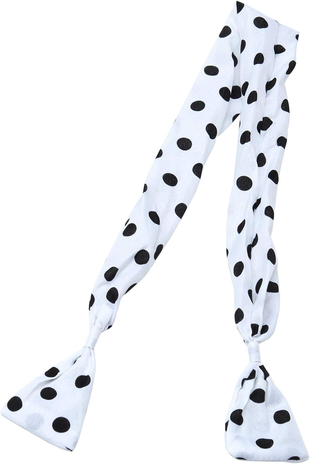 Aneco 6 Pack 50s Set Chiffon Scarf Cat Eye Glasses Bandana Tie Headband Earrings White: Clothing