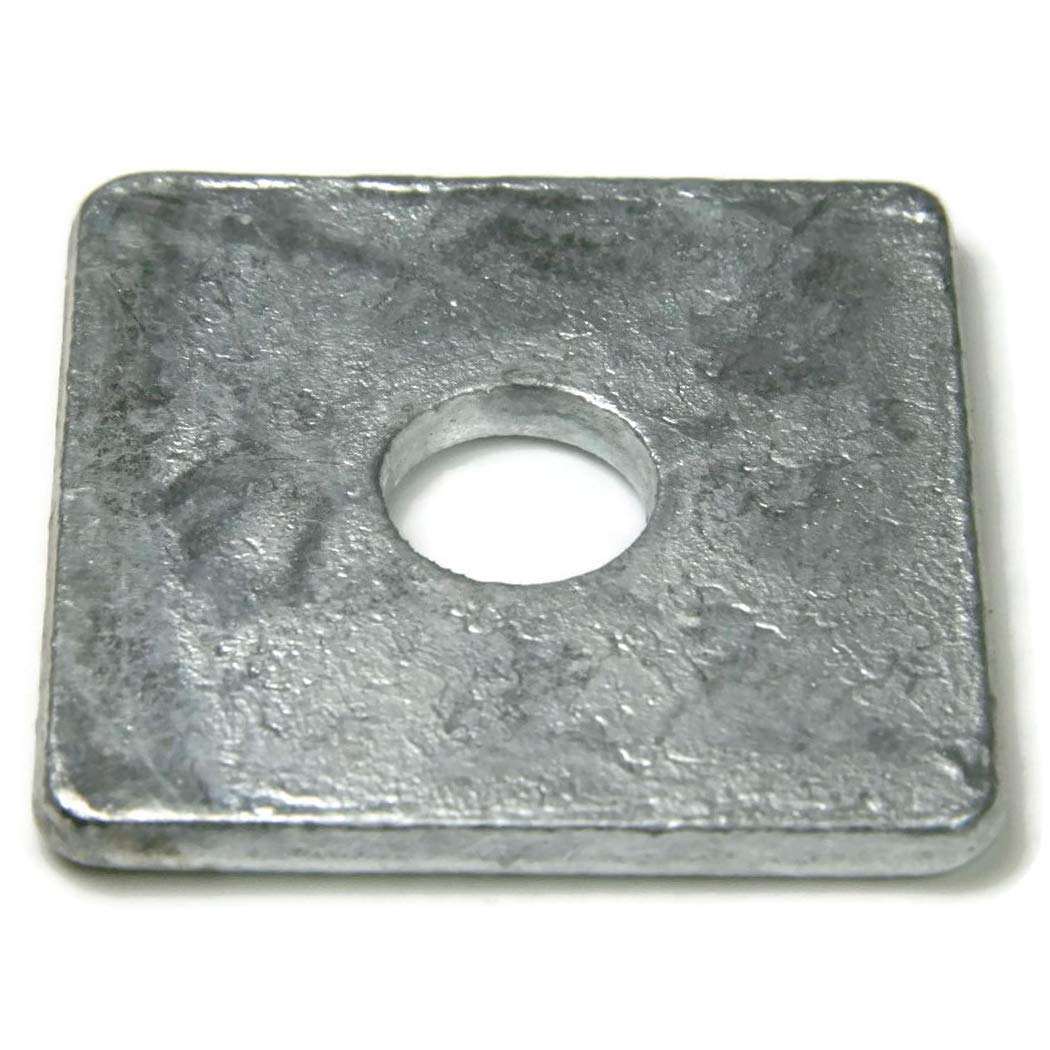 Square Washers Hot Dipped Galvanized - 5/8" (ID 11/16", OD 2", THK 0.125") - Qty-25