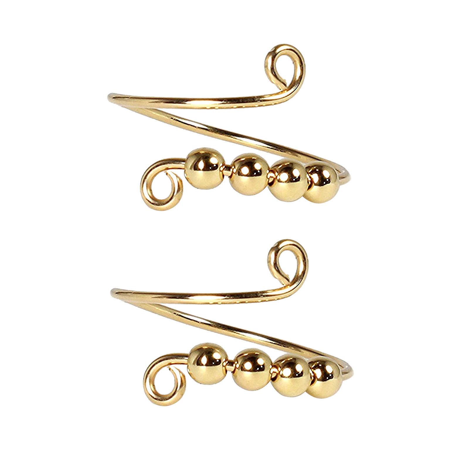 Kidyawn Anxiety Ring for Women, Spinner Rings for Anxiety, Fidget Ring, 14k Gold-Filled or Sterling 