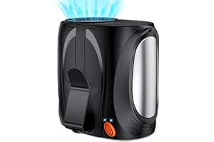 AI Portable Waist Fan, 6-Speed 16000RPM Strong Turbo Airflow, 40H Max Cooling Battery Powered Personal Fan Rechargeable, Hand