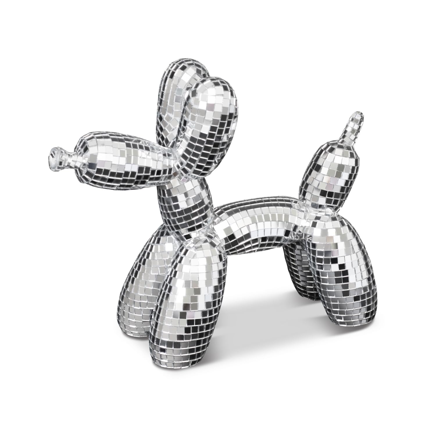 Reimagine Discovery Disco Dog Figure, Maximalist Dog Figure for Mom and Dad Aesthetic Disco Ball Decoration, Home Decoration, Cute Room Decoration and Gifts for Lovers