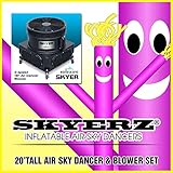 20ft Purple Skyer Wacky Waving Inflatable Fly Sky Guy Puppet Advertising Dancing Tube Includes 1hp Skyer Blower!