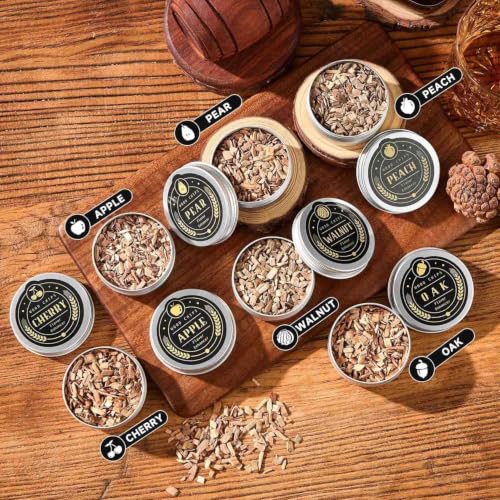 Kit Para Defumar Whisky Com Tocha E 6 Sabores Aromáticos | Kit Para Defumar Coquetéis Fashioned Presente Para Homens E Pais
