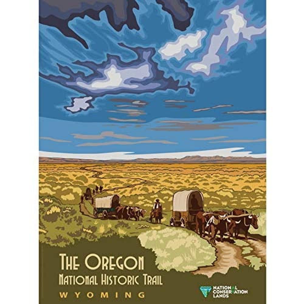 Artery8 BLM Oregon National Historic Trail Wyoming Art Print Canvas Premium Wall Decor Poster Mural