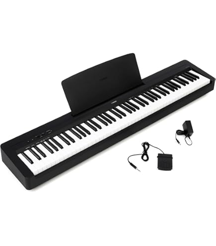 YAMAHA Piano digital, 154 x 295 x 1326 milímetros (P-45B) : Amazon