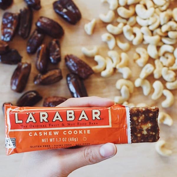 LARABAR CASHEW COOKIE, FRUIT AND NUT BARS, GLUTEN FREE AND VEGAN, 20.4 OZ, 12 CT
