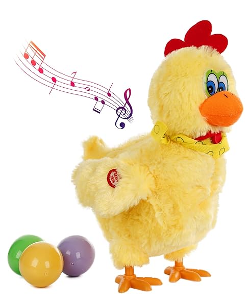 VEMEE CHICKEN LAYING EGG TOYS – ELECTRIC PLUSH...