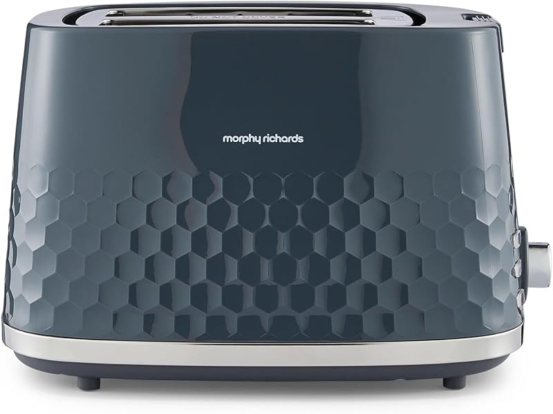 Morphy Richards Hive 2 Slice Toaster Grey 850W Variable Browning Anti-jam