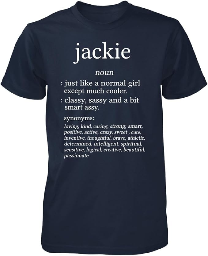 Amazon Jackie Name Meaning Dictionary Format Funny Gift Unisex 
