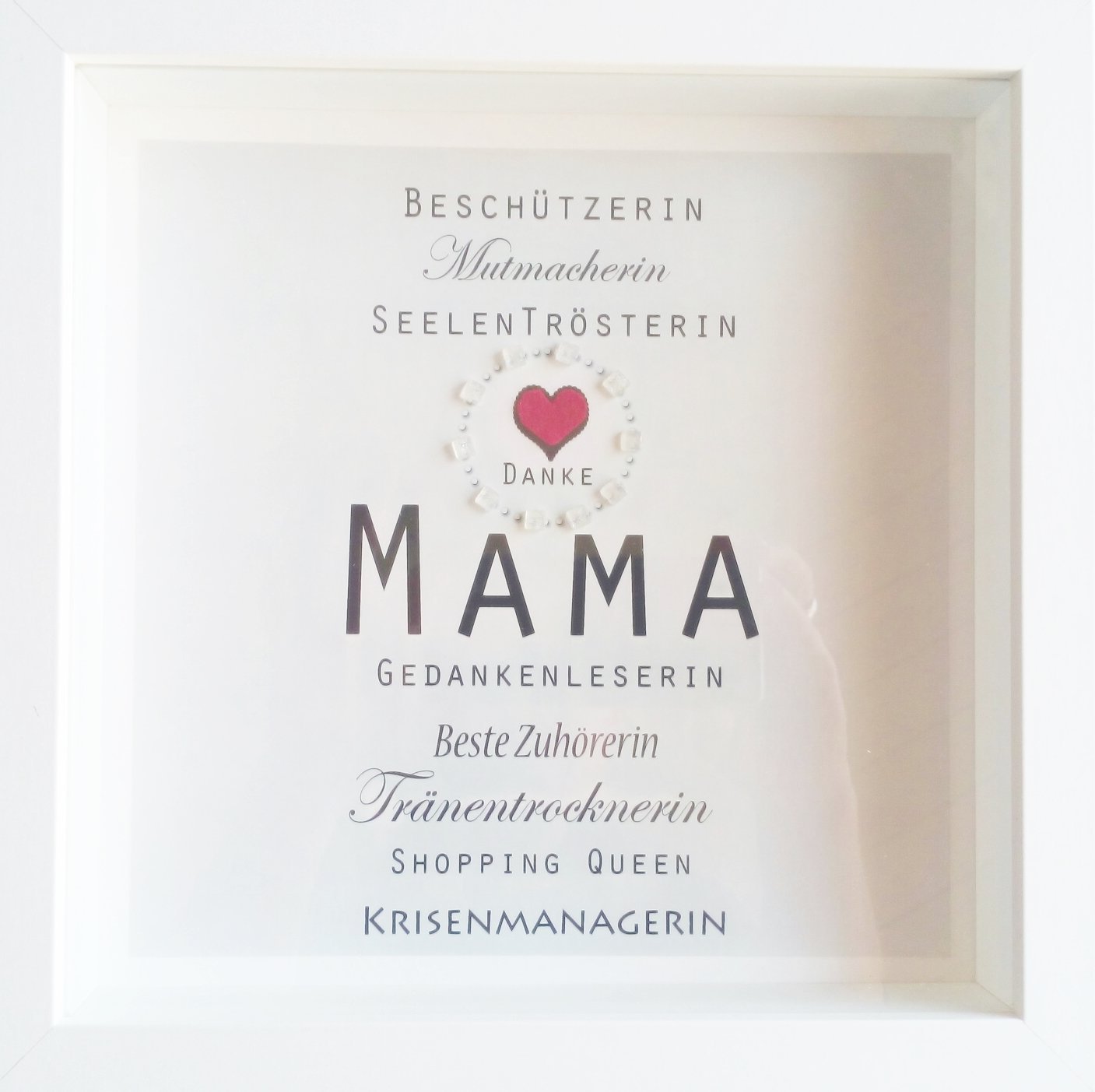Bild MAMA Danke Danksagung Weihnachtsgeschenk Mama personalisiert Danke