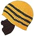 Simplicity Toddler's Warm Winter Crochet Bearded Beanie Hats Caps, Orange Stripe