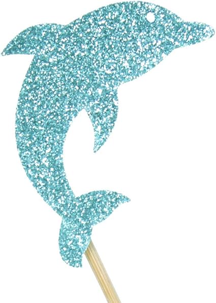 Unimall 24 Pieces Dolphin Cupcake Toppers Blue Glitter Dauphin Gateau Toppers Pour Douche Bebe Decoration Fournitures Gateau Decorations Accessoires De Decoration Cuisine Maison Centroarco Com